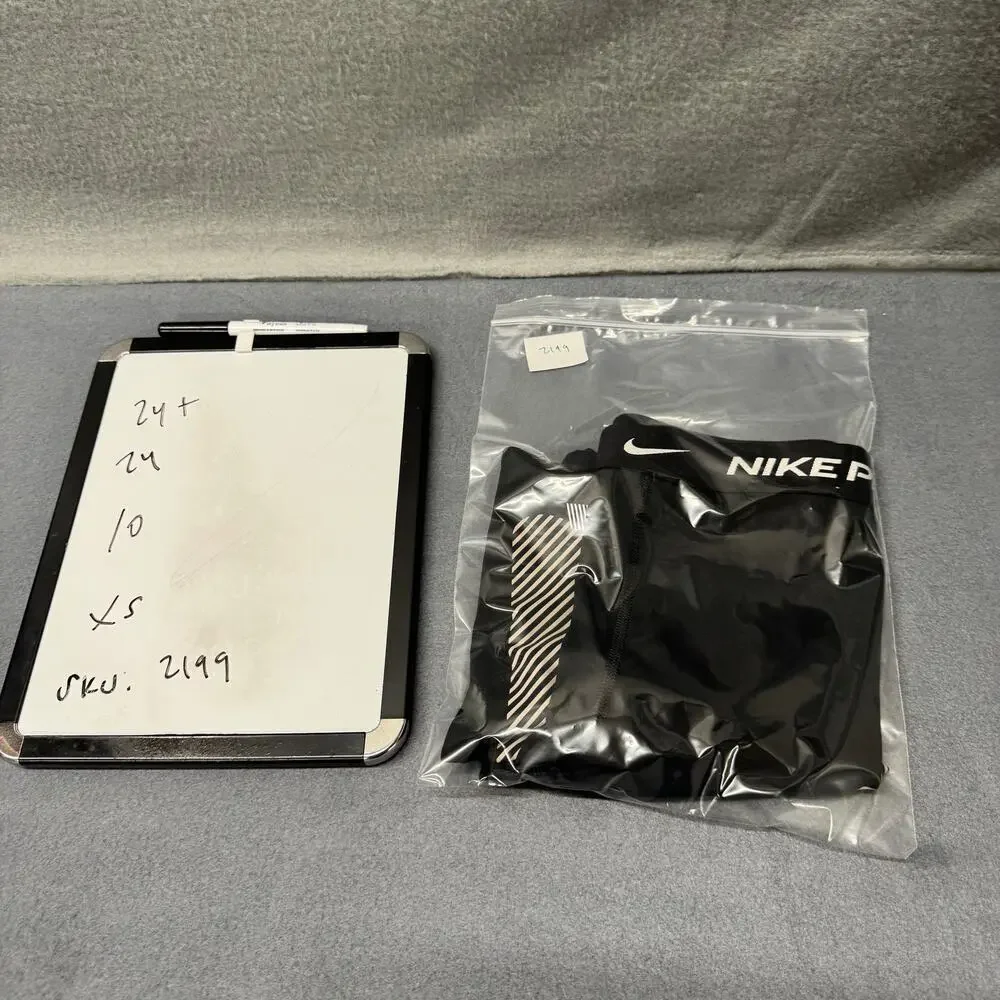 Nike Pro Leggings‎ Womens XS Black Gray Running Tight Dri Fit Activewear